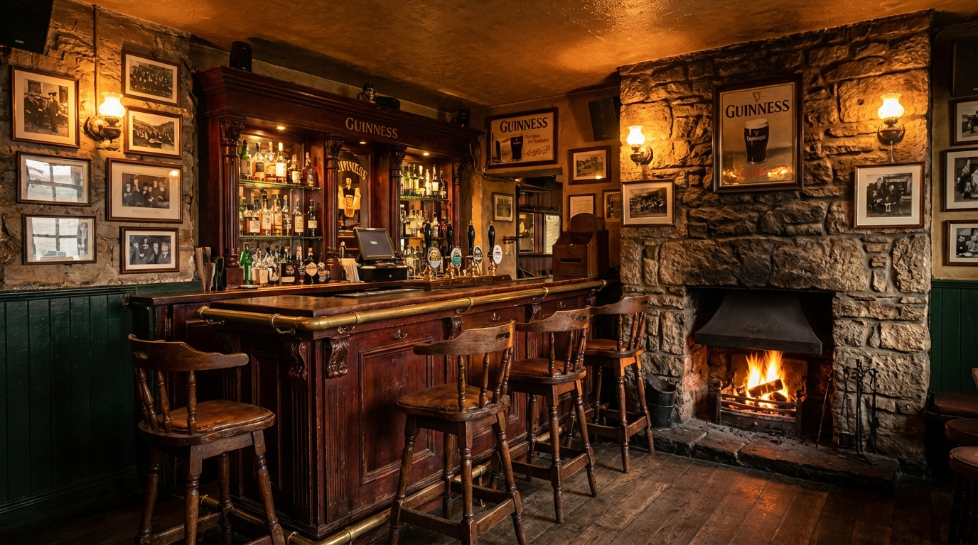 Traditional Irish pub interior
