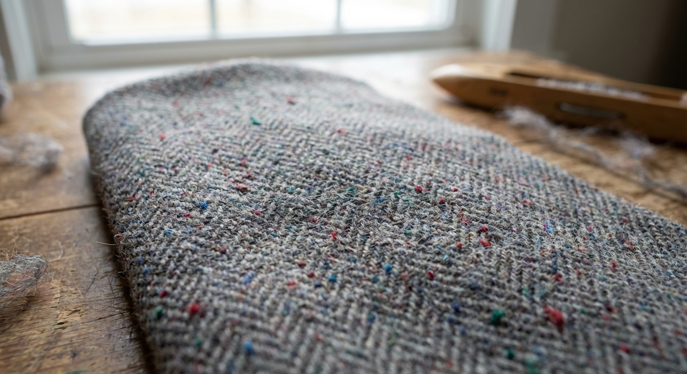 Donegal tweed fabric texture